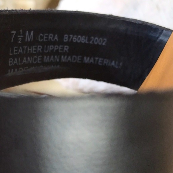 NWT In Original Box Franco Sarto Cera Blk Leather Cork Wedge Sandals Size 7.5 M - Picture 10 of 15